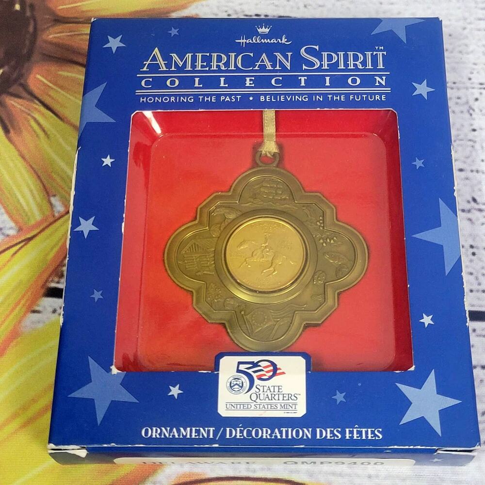 Vintage Hallmark American Spirit Collection Ornament Delaware‎